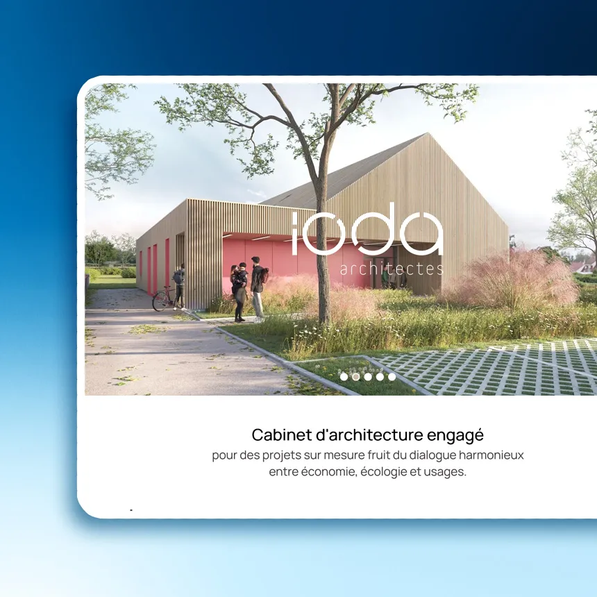 IODA Architectes réalisé par l'agence web Coteo