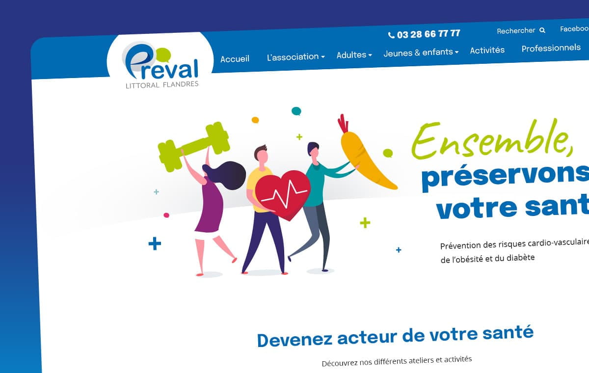 Réseau Préval réalisé par l'agence web Coteo