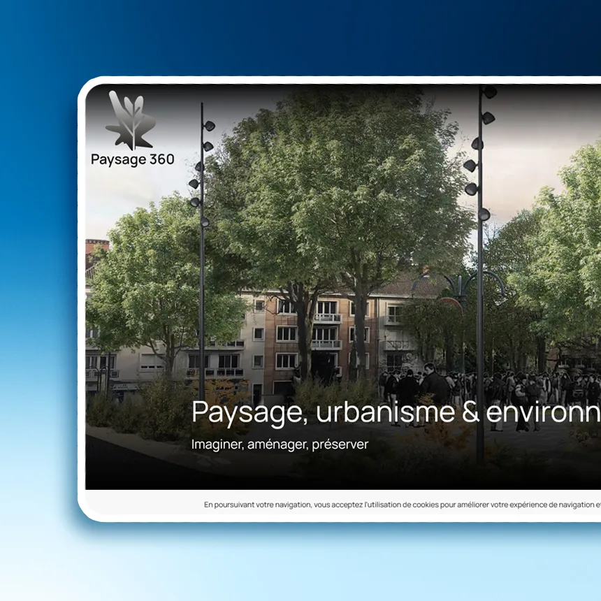 Paysage 360 réalisé par l'agence web Coteo