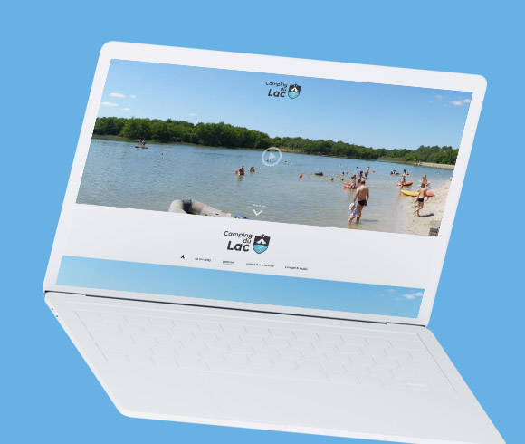 Camping du Lac réalisé par l'agence web Coteo