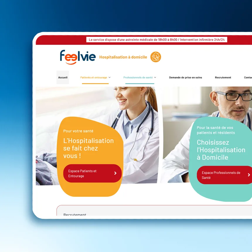 HAB Feelvie réalisé par l'agence web Coteo