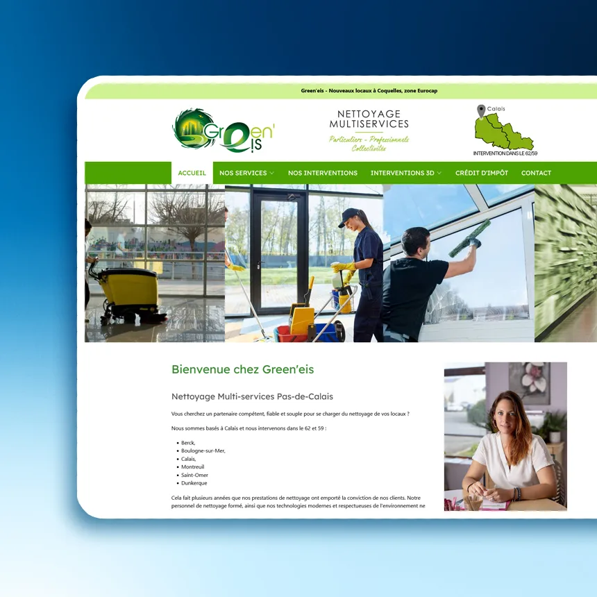 Green'eis réalisé par l'agence web Coteo