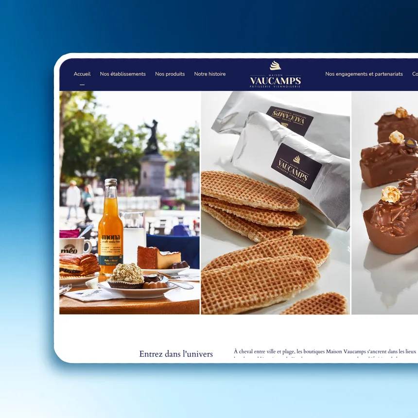 Maison Vaucamps réalisé par l'agence web Coteo