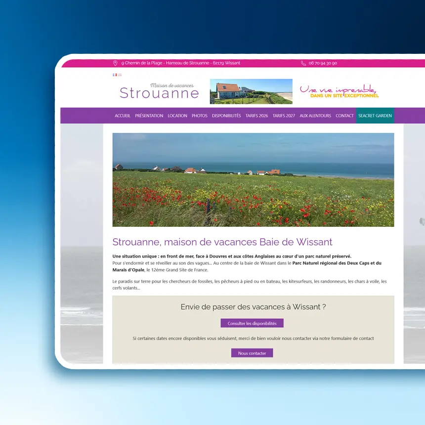 Strouanne réalisé par l'agence web Coteo