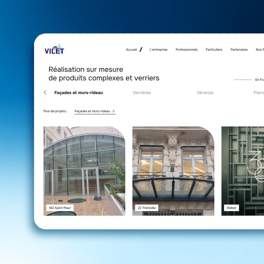 Vilet réalisé par l'agence web Coteo