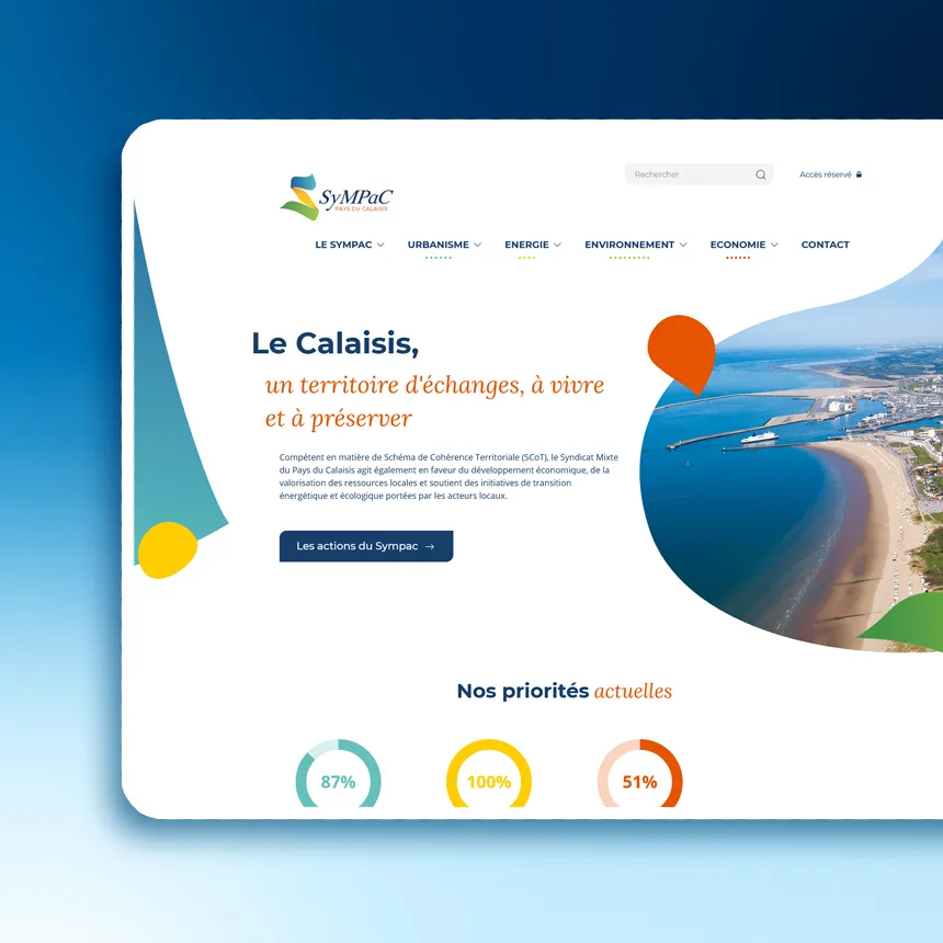 SyMPaC réalisé par l'agence web Coteo