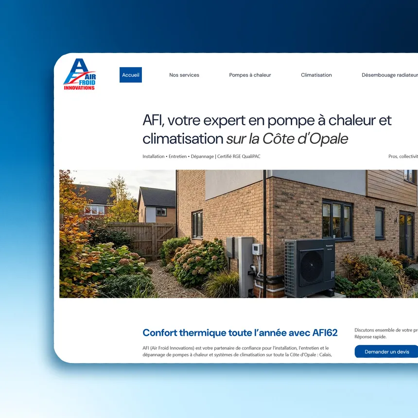 AFI Energies réalisé par l'agence web Coteo