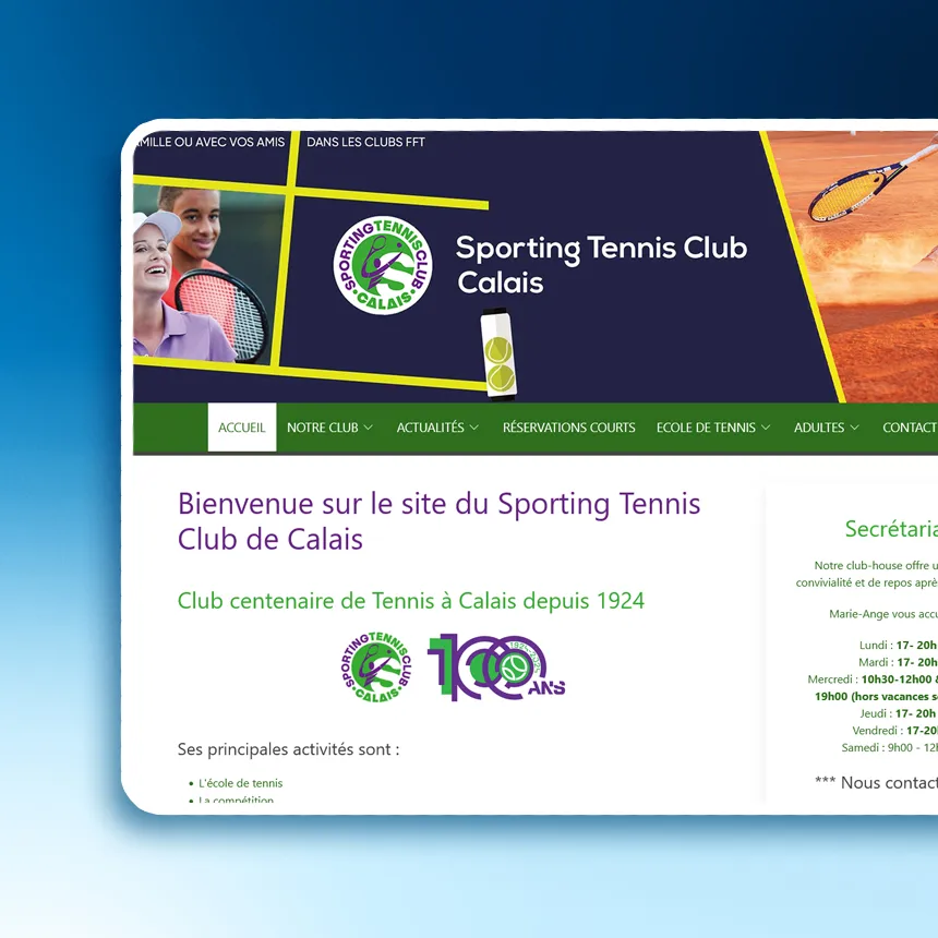 STC Calais réalisé par l'agence web Coteo