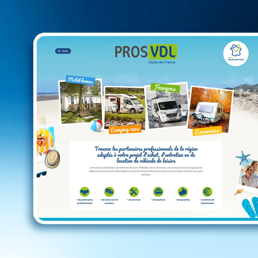 Pro VDL réalisé par l'agence web Coteo