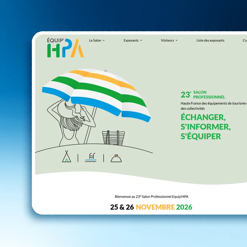 Equip'HPA réalisé par l'agence web Coteo
