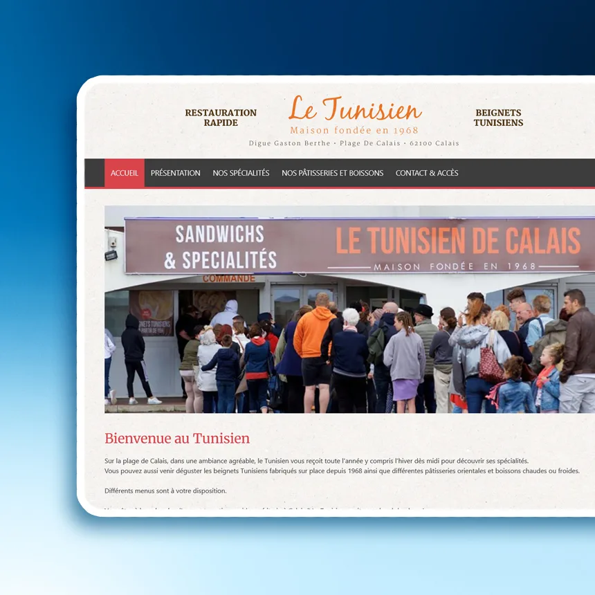 Le Tunisien réalisé par l'agence web Coteo