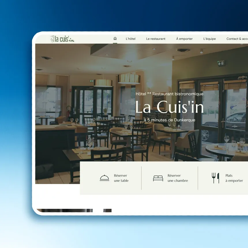 La Cuis'In réalisé par l'agence web Coteo