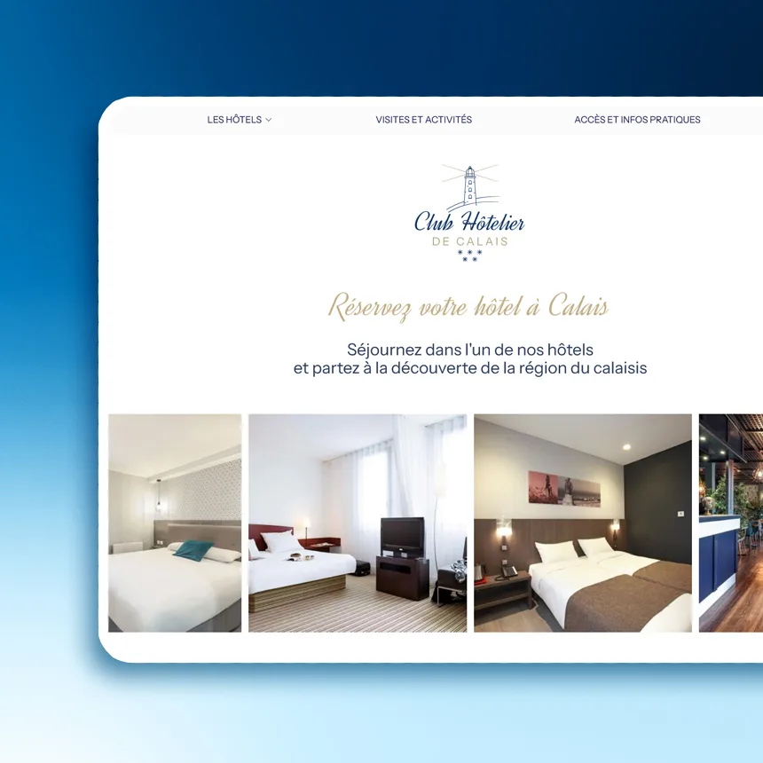 Club Hôtelier Calais réalisé par l'agence web Coteo