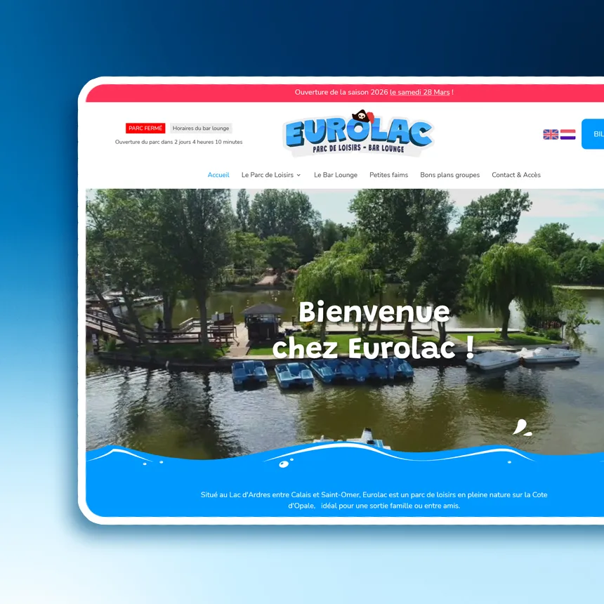 Eurolac réalisé par l'agence web Coteo