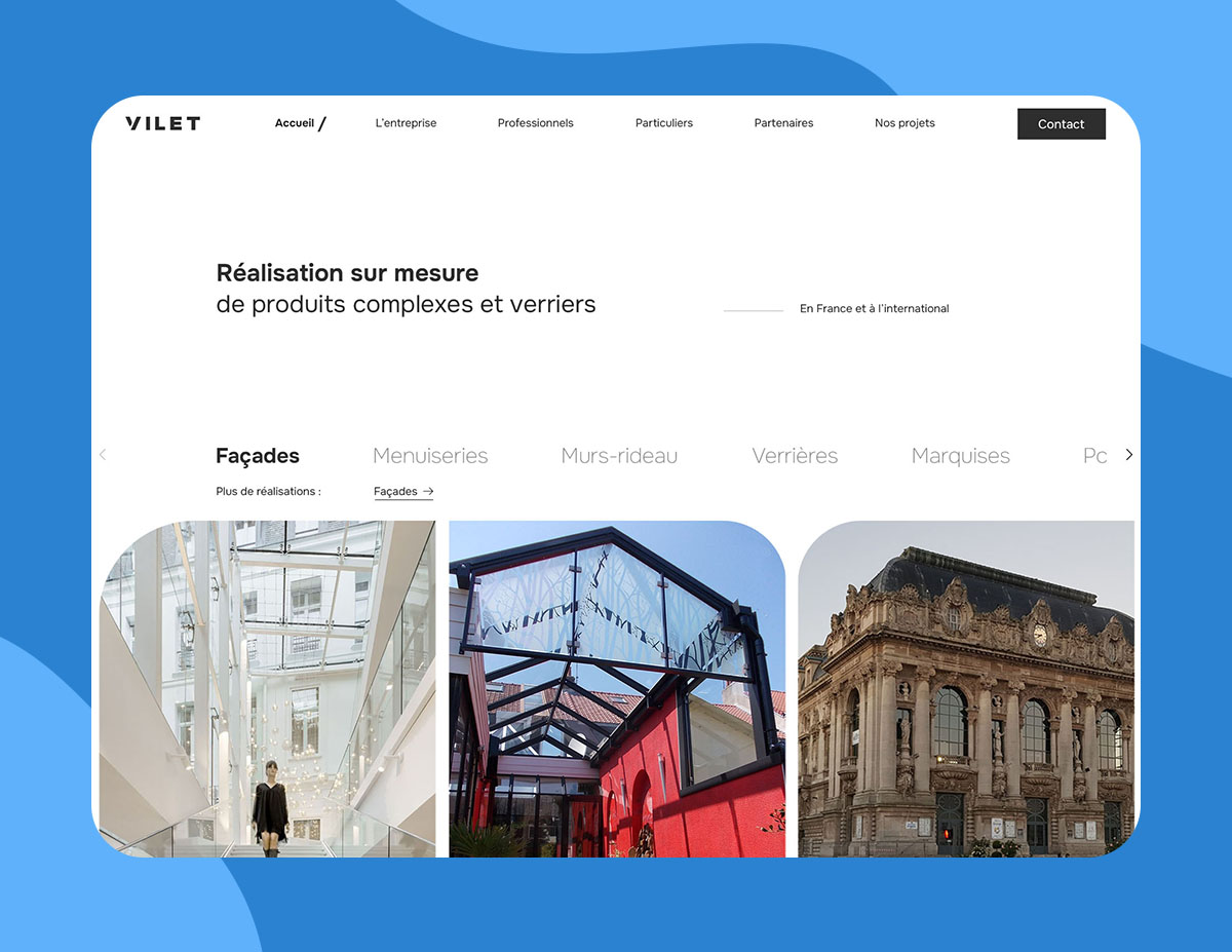 creation site web entreprise architecture
