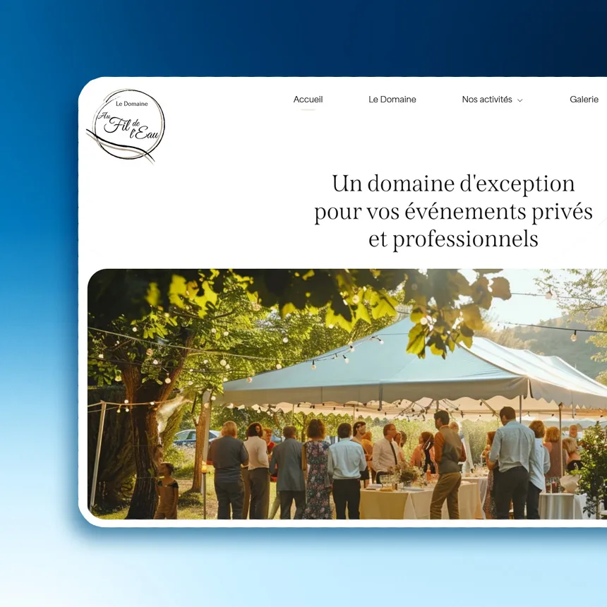 Domaine au Fil de l'Eau réalisé par l'agence web Coteo