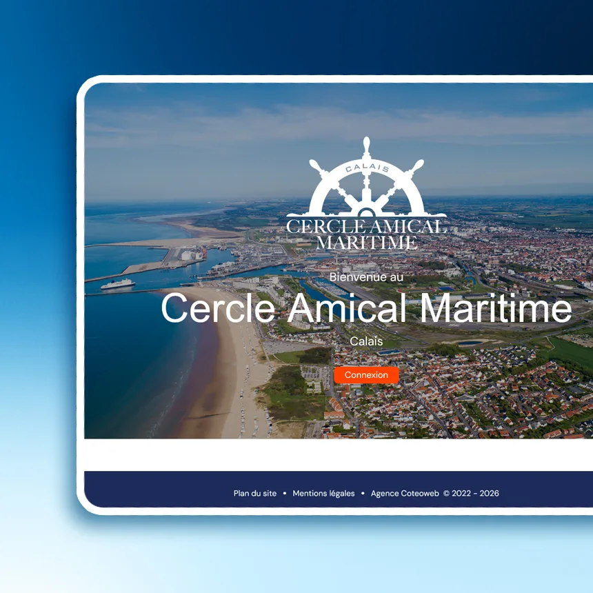 Cercle Maritime réalisé par l'agence web Coteo