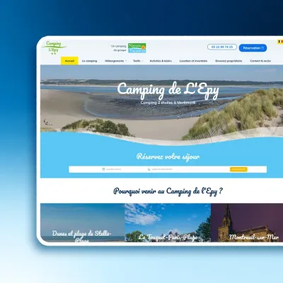 creation site internet Camping de l'Epy