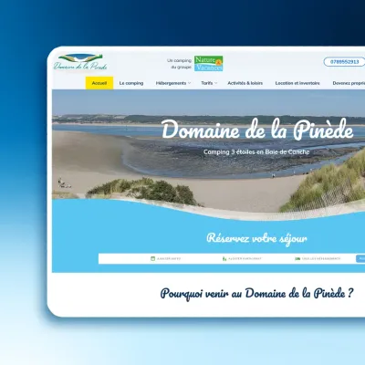 creation site internet Domaine de la Pinède