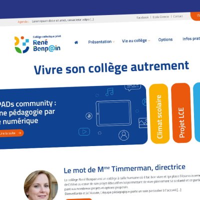 Coteoweb - Nouveau site web pour le collège René Bonpain