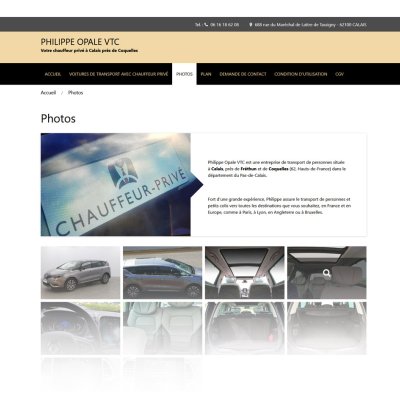 Coteoweb - Mise en ligne du site internet de Philippe Opale VTC