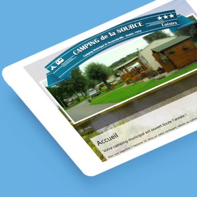 creation site internet Camping de la Source