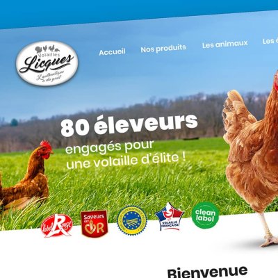 Coteoweb - Mise en ligne du nouveau site Licques Volailles