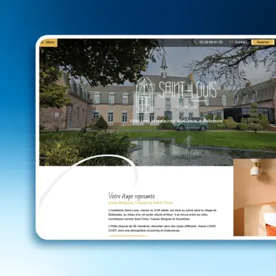 creation site internet Hôtellerie Saint-Louis