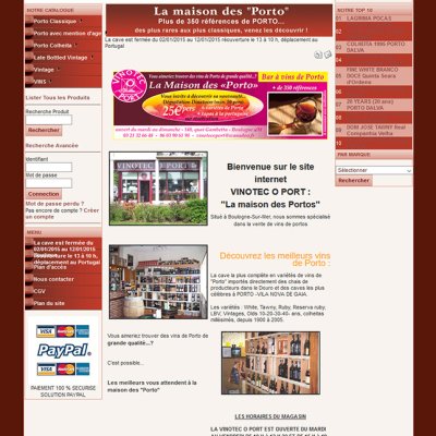 Site internet avant refonte