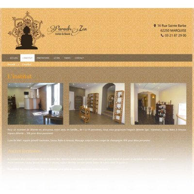 Coteoweb - Mise en ligne du site internet de Paradis Zen