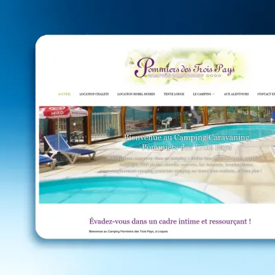 creation site internet Camping Pommiers des 3 Pays