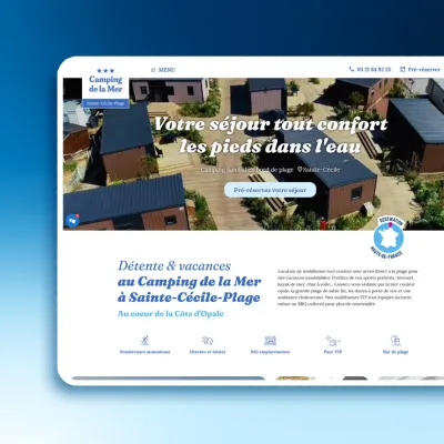creation site internet Camping de la Mer
