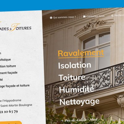 Coteoweb - Nouveau site web pour Façades et Toitures
