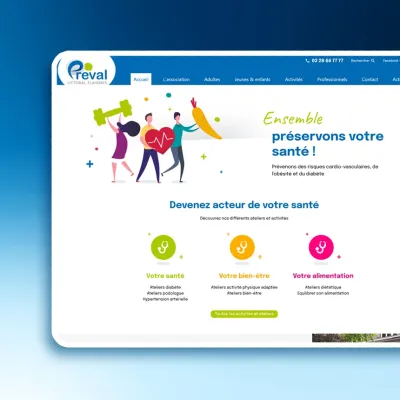 creation site internet Réseau Préval