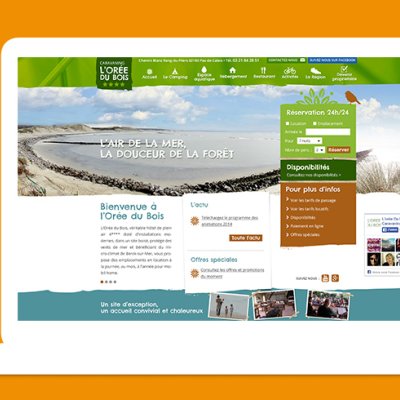 creation site internet Orée du Bois