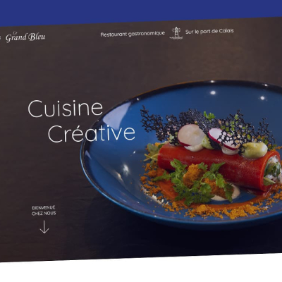 Coteoweb - Nouveau site web pour le restaurant Le Grand Bleu
