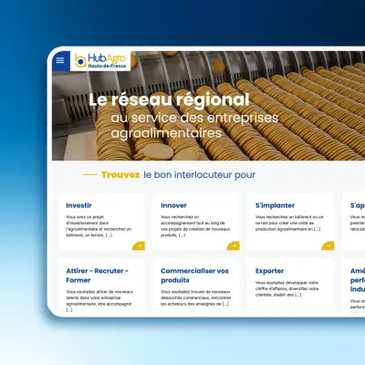 creation site internet Hub Agro Hauts-de-France