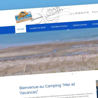 Coteoweb - Refonte du site internet du Camping Mer & Vacances