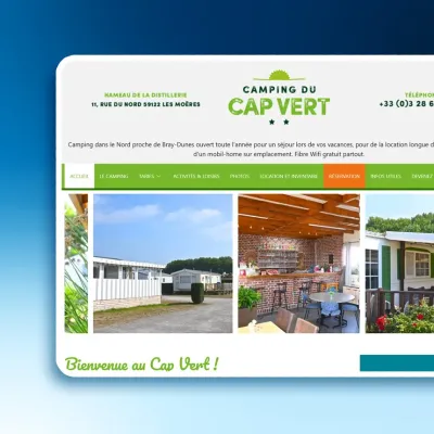 creation site internet Camping Cap Vert
