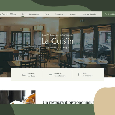Coteoweb - Nouveau site web pour le restaurant La Cuis'in !
