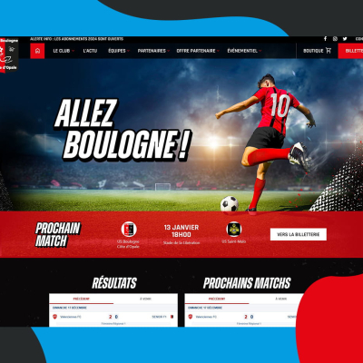 Coteoweb - Refonte totale du site web du club de football USBCO