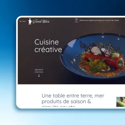 creation site internet Le Grand Bleu