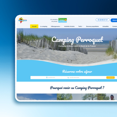 creation site internet Camping Perroquet