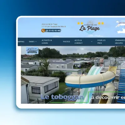 creation site internet Camping La Plage