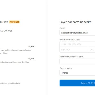 Validation du paiement