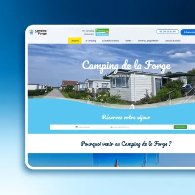 creation site internet Camping de la Forge