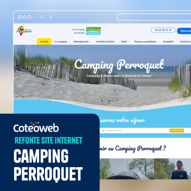 Mise en ligne du nouveau site du Camping Le Perroquet sur la Côte d’Opale