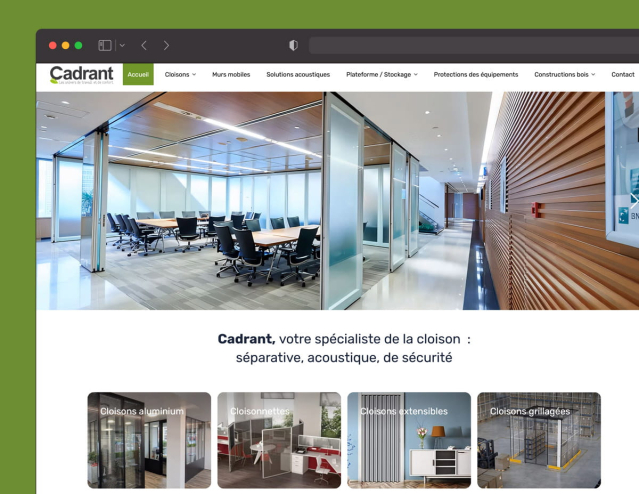 Cadrant : nouveau site web et stratégie SEA