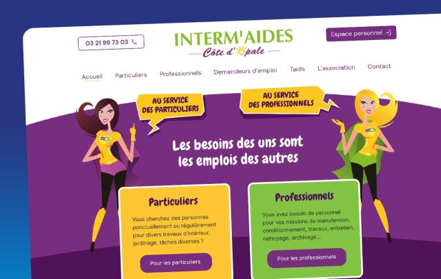 Nouveau site web pour l'association Interm'Aides Côte d'Opale