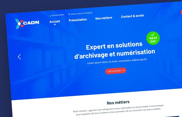 Création du site internet du CADN